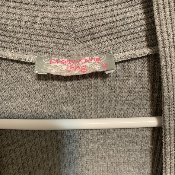 Pretty Young Thing ribbed cardigan, size M/L - Picture 3 of 8